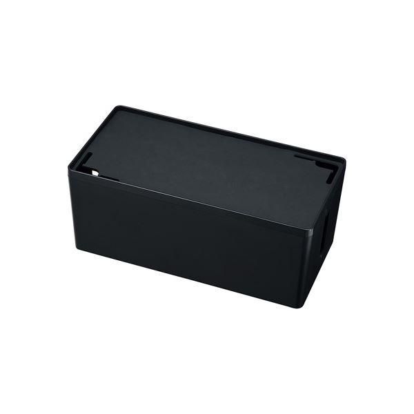 ds-(まとめ)サンワサプライ ケーブル＆タップ収納ボックス CB-BOXP2BKN2〔×2セット〕 8,158円