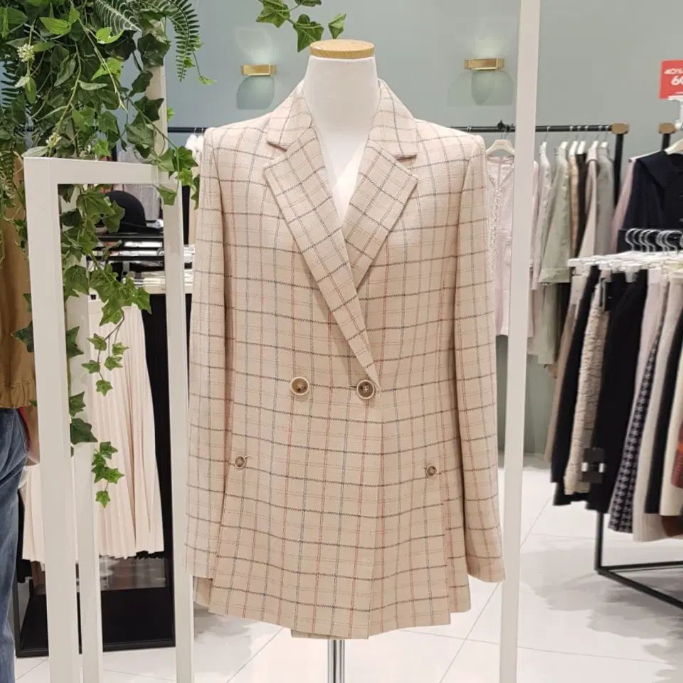 OLIVE des OLIVE オリーブ デ オリーブ チェック柄 ジャケット 55 新品