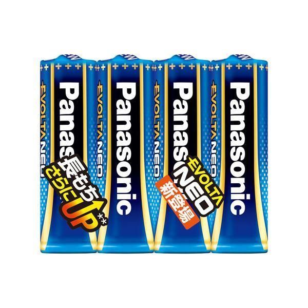 ds-（まとめ） Panasonic 乾電池エボルタネオ単3形 4本入 LR6NJ／4SE〔×20セット〕