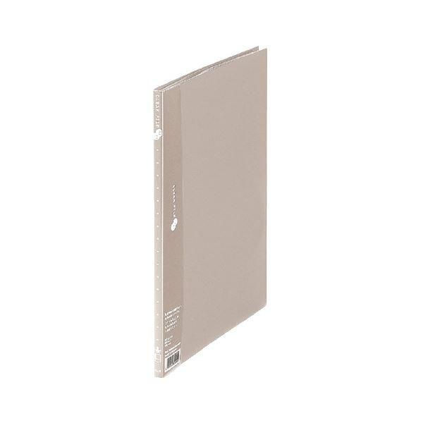 ds-(まとめ) プラス クリアーファイル10P FC-121EL A4S 灰 10冊〔×10セット〕
