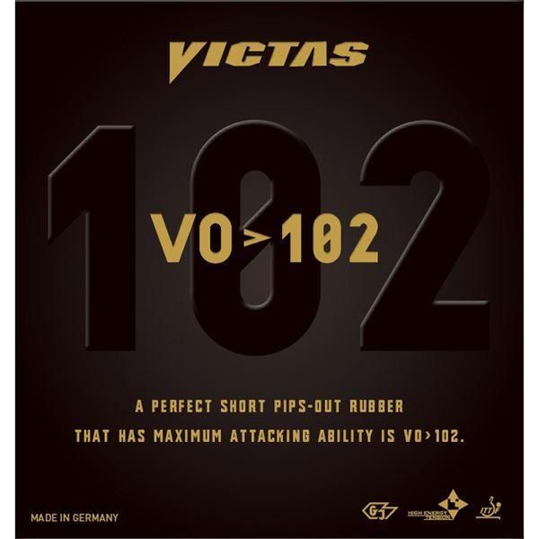 ds-ヤマト卓球 VICTAS(ヴィクタス) 表ソフトラバー VO〕102 020222 ブラック 1.8
