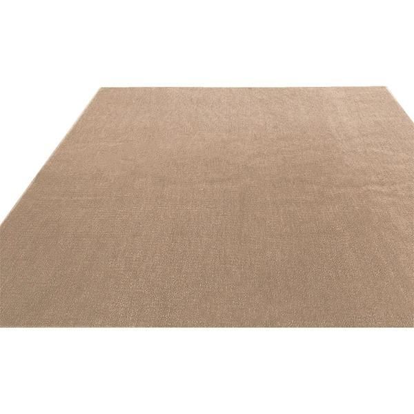 ds-フリーカットができる 抗菌 防臭 防炎カーペット 絨毯 / 江戸間 6畳 261×352cm アイボリー / 洗える 日本製 『ウェルバ』