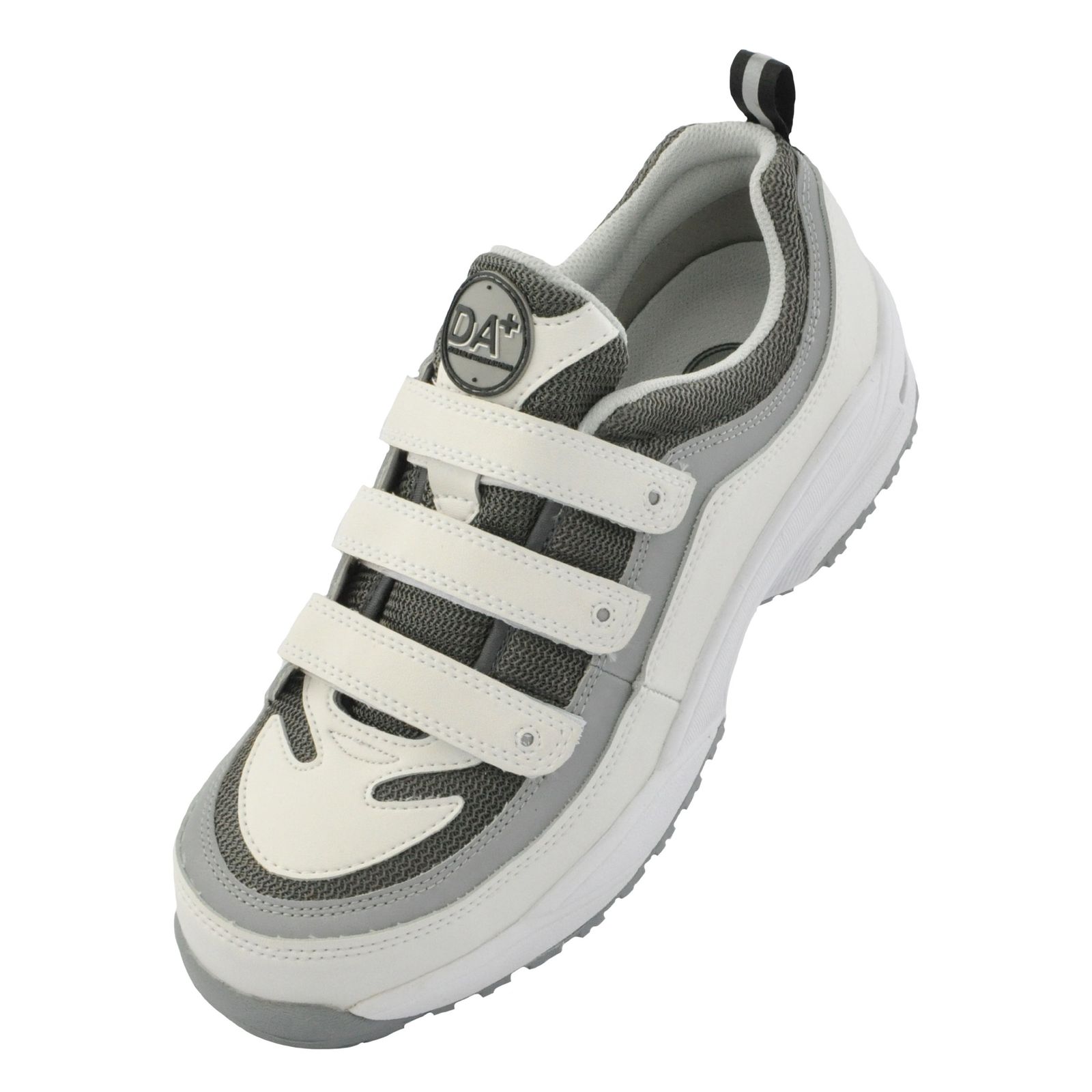 Brand New [Donkel] Dynasty Safety Shoe, Sneaker, Magic Type, Lightweight, Oil Resistant, Slip-Resistant, Heel, Shock Absorption, JSAA Type A, DA+18M, White/Gray, 27.5