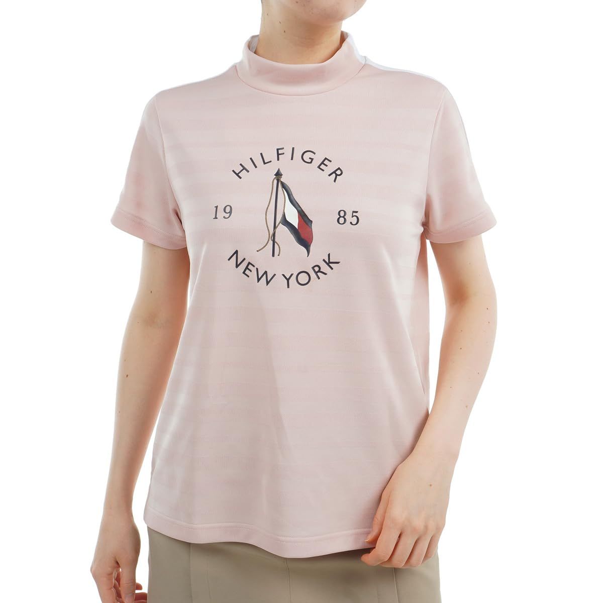 新品 TOMMY HILFIGER GOLF(トミーヒルフィガー ゴルフ) サークルロゴ 半袖モックネックシャツ THLA522