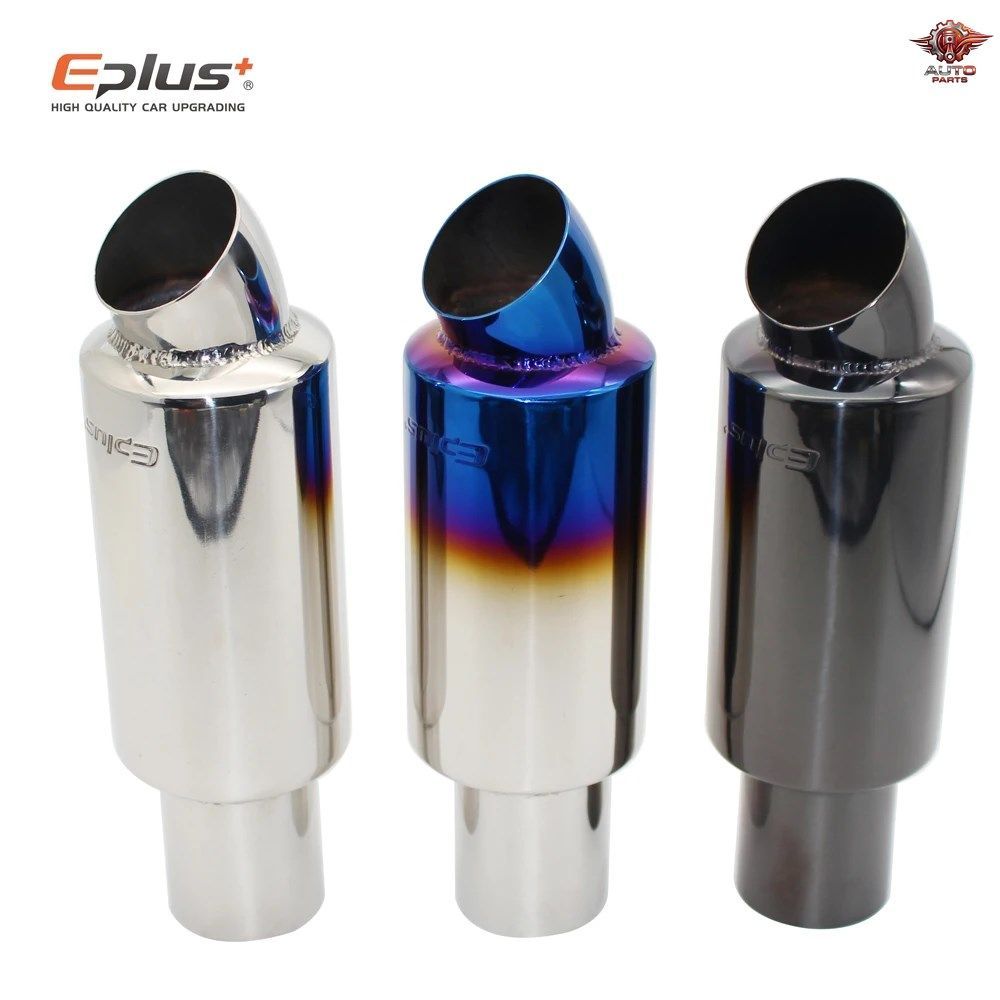 高品質ステンレススチール製自動車・バイク用排気システム マフラーテールパイプチップ 51mm 63mm 76mm カスタムパーツ