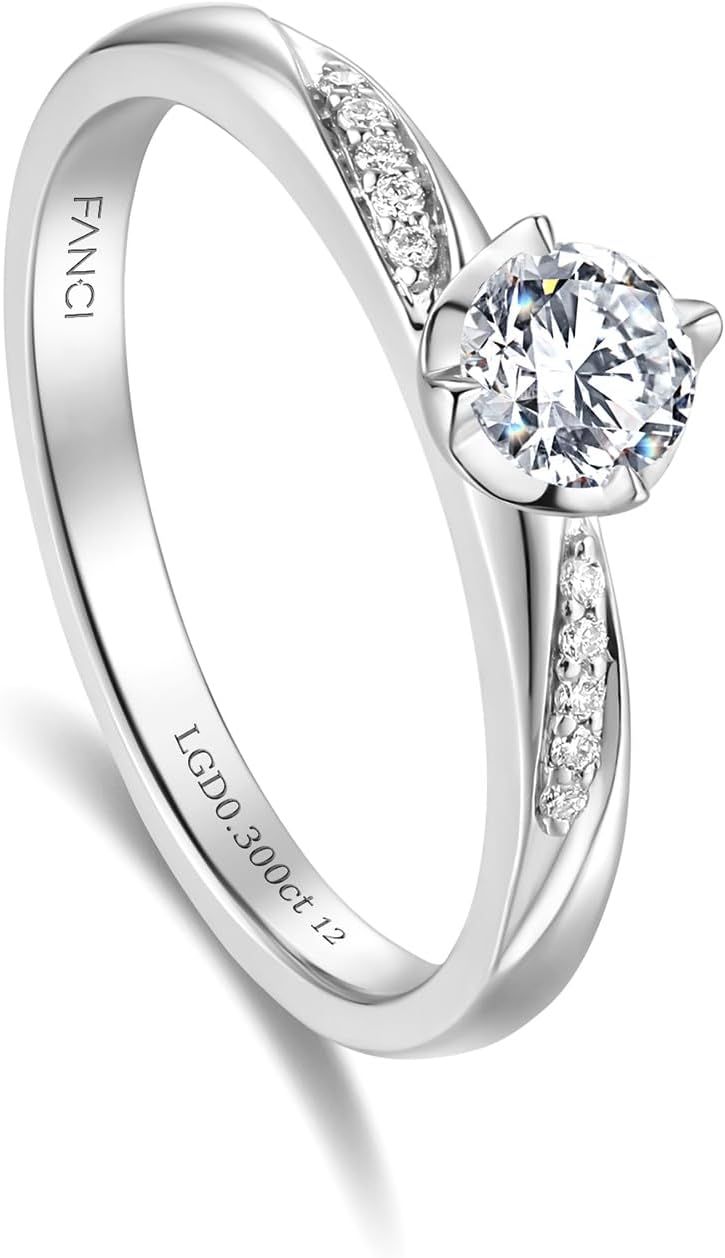 [FANCIME] プラチナ ダイヤモンド リング レディース 「心音」ラボグロウン ダイヤ 0.33ct 0.53ct (DEF/VS) 指輪 PT950 プロポーズ 結婚 誕生日 記念日