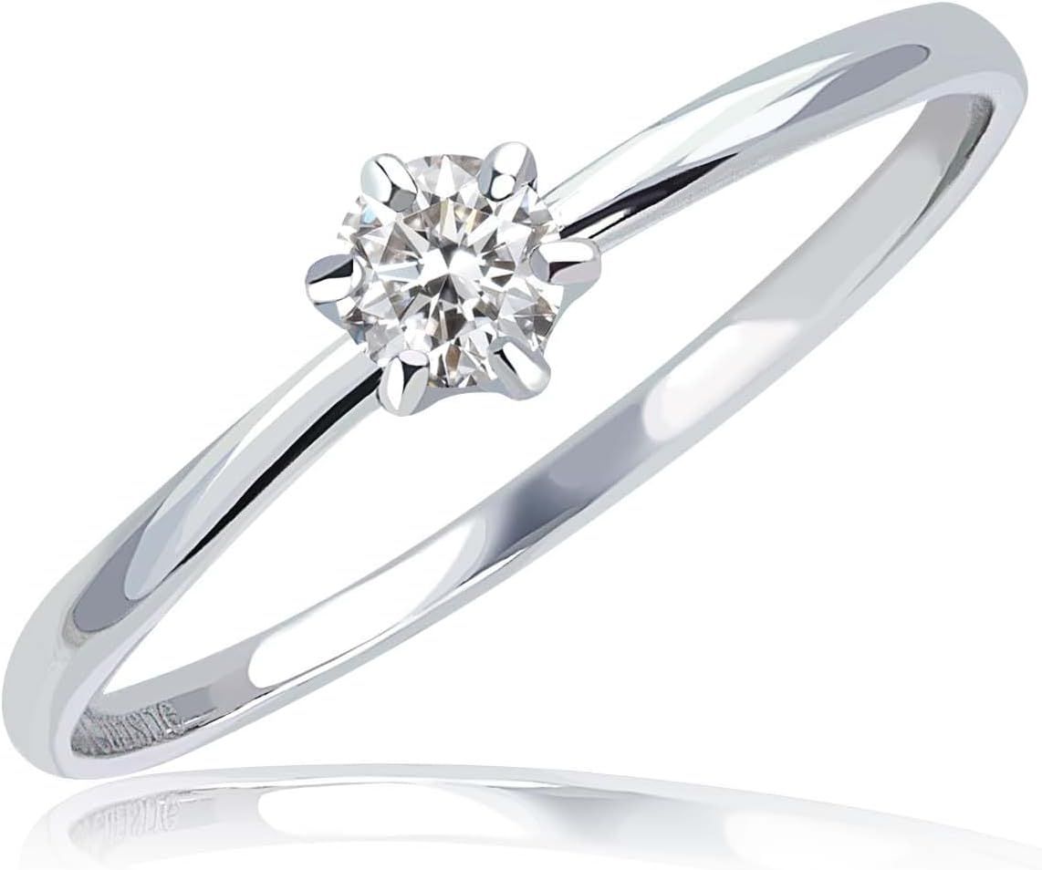 [ララクリスティー] リング レディース 指輪 ダイヤモンド 0.1ct Dカラー VSクラス エクセレントカット GGS鑑定書 PT950 プラチナ 9号 lr56-0006-pt-09