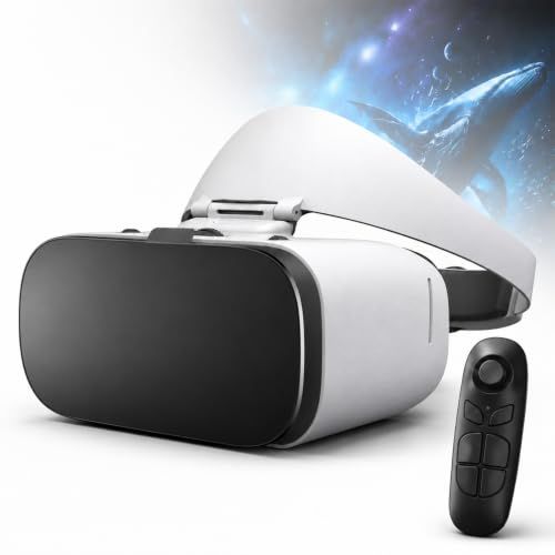 ms2026年アップグレード版vrゴーグル,長時間快適携帯用vrゴーグル,600度以内の近視vrゴーグル,瞳距/物距個別調整,vrゴーグル スマホ用,スマホ用 4.7~6.53インチ幅広い機種対応 , ゲーム/映画/動画に最適 (日本語説明書付)