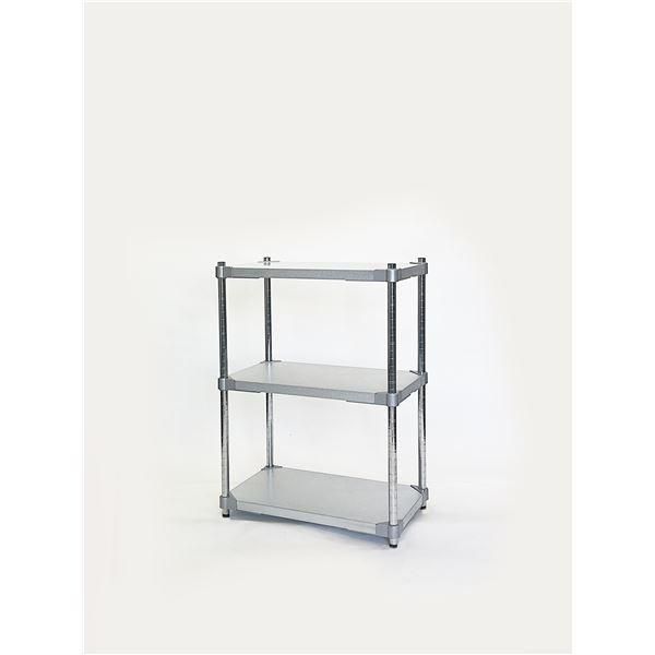 ds-収納棚 35×60cm 3段 H90cm 日本製 耐熱 耐食 長期耐久性 ガルバリウム鋼板製 ガルバシェルフ リビング収納 組立式