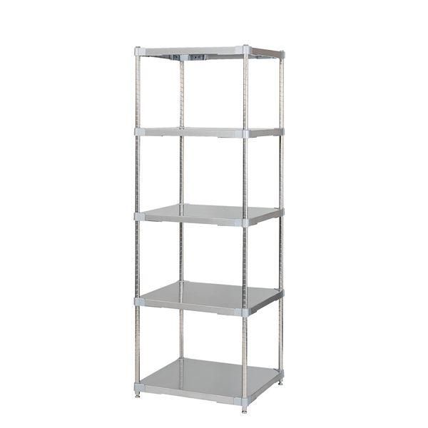 ds-ステンレス シェルフ 60×60cm 5段 H180cm 日本製 耐錆 耐薬性 耐久性 冷蔵 冷凍 高温多湿対応 収納棚 オープンラック 組立式 84,926円