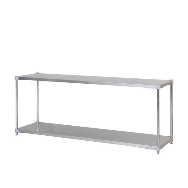 ds-ステンレス シェルフ 46×180cm 2段 H70cm 日本製 耐錆 耐薬性 耐久性 冷蔵 冷凍 高温多湿対応 収納棚 オープンラック 組立式