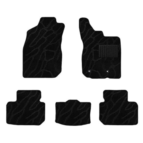 N◆Aviles ダイハツ 互換品 タフト 900系 フロアマット【16色から選択】(02：4WD, 04：ウェーブ×ブラック)