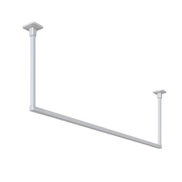 ds-BAR1-4518-W ホスクリーン 固定式室内物干 BAR型 ホワイト 高さ 450mm×幅 1820mm