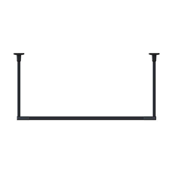ds-BAR1-4513-BK ホスクリーン 固定式室内物干 BAR型 ブラック 高さ 450mm×幅 1365mm