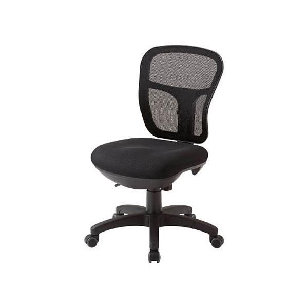 ds-TRUSCOオフィスチェア 背面メッシュタイプ ブラック MC-2-BK 1脚 組立式
