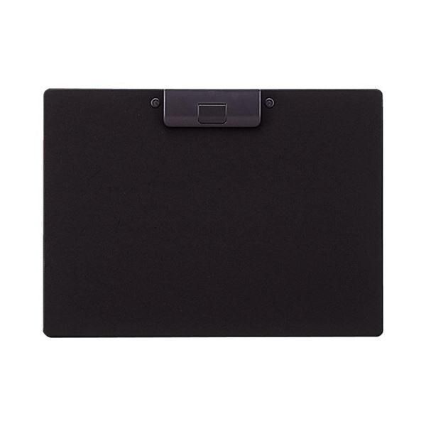 ds-リヒトラブクリップボード（捺印対応） A4ヨコ 黒 A-2985-24 1セット（10冊）