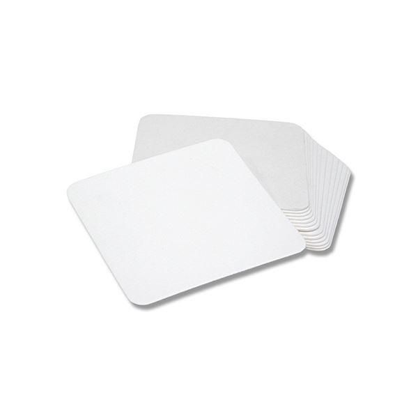 ds-紙コースター 白90角 0.5mm 1セット（4000枚：200枚×20パック）