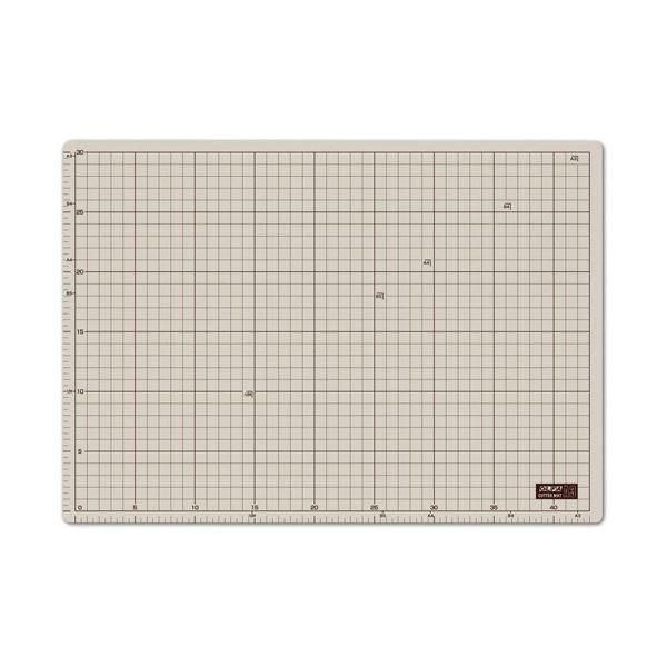 ds-オルファカッターマット A3 320×450mm 表面：ソフトグレー 裏面：ブラウン 135B 1セット（5枚）
