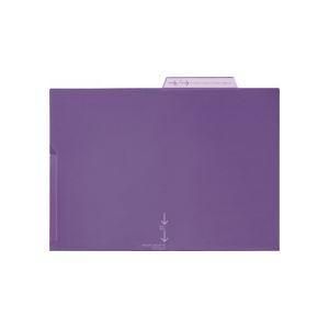 ds-（まとめ） ライオン事務器PPポケットホルダー A4 厚さ0.2mm バイオレット LFS-02PH 1セット（5枚） 〔×10セット〕