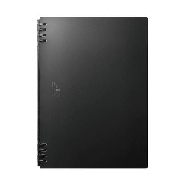 ds-（まとめ） キングジムリングノート テフレーヌ ビズ B5タテ 黒 9855TEB-BK 1冊 〔×5セット〕