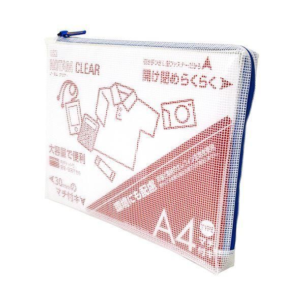 ds-(まとめ) サクラクレパスノータム クリアー A4タイプ マチ付 ブルー UNCM-A4#36 1個 〔×5セット〕