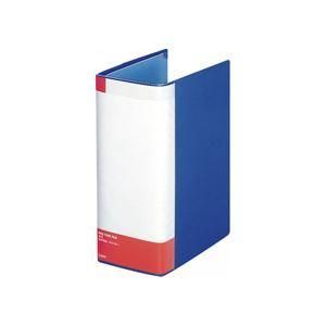 ds-（まとめ） ライオン事務器パイプ式ファイル（環境） 片開き A4タテ 1000枚収容 100mmとじ 背幅125mm ブルー No.7103K 1冊 〔×5セット〕