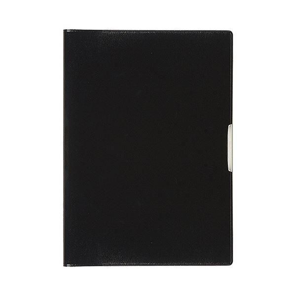 ds-（まとめ） ナカバヤシカバーノート A5 7mmヨコ罫 80枚 ブラック PB-A501-D 1冊 〔×5セット〕
