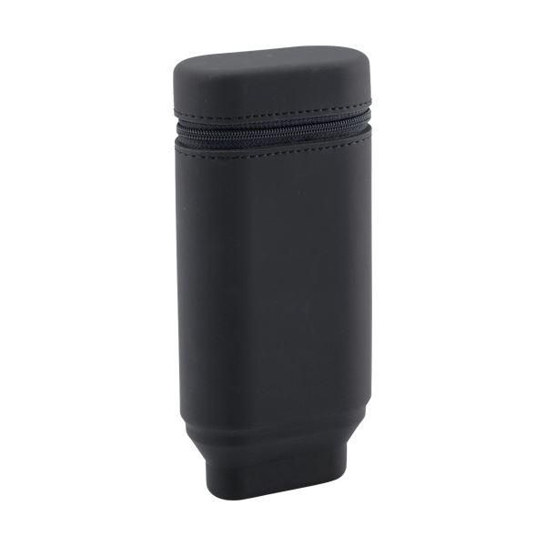 ds-（まとめ） リヒトラブSMART FIT ACTACT スタンドペンケース（オーバルタイプ） ブラック A-7694-24 1個 〔×5セット〕