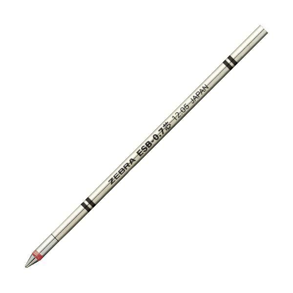 ds-（まとめ） ゼブラエマルジョンボールペン替芯 ESB-0.7芯 赤 RESB7-R 1セット（10本） 〔×3セット〕