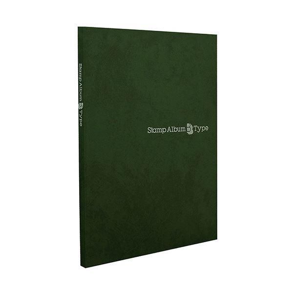 ds-（まとめ） テージースタンプアルバムBタイプ A5タテ 5段ポケット 緑 SB-23-03 1冊 〔×3セット〕