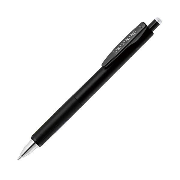 ds-（まとめ） ゼブラジェルボールペン サラサナノ 0.38mm 黒 JJX72-BK-N 1セット（10本） 〔×3セット〕