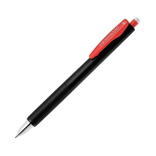 ds-（まとめ） ゼブラジェルボールペン サラサナノ 0.38mm 赤 JJX72-R-N 1セット（10本） 〔×3セット〕 6,809円