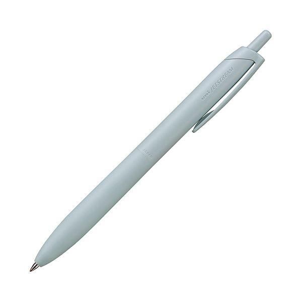 ds-（まとめ） 三菱鉛筆油性ボールペン ジェットストリーム シングル （Lite touch ink搭載） 0.7mm 黒 （軸色：ライトブルー）SXNLS07.8 1セット（10本） 〔...