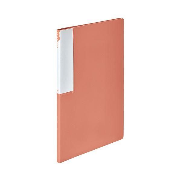 ds-（まとめ） TANOSEEクリヤーブック（再生PP） A4タテ 12ポケット 背幅10mm レッド 1セット（10冊） 〔×3セット〕