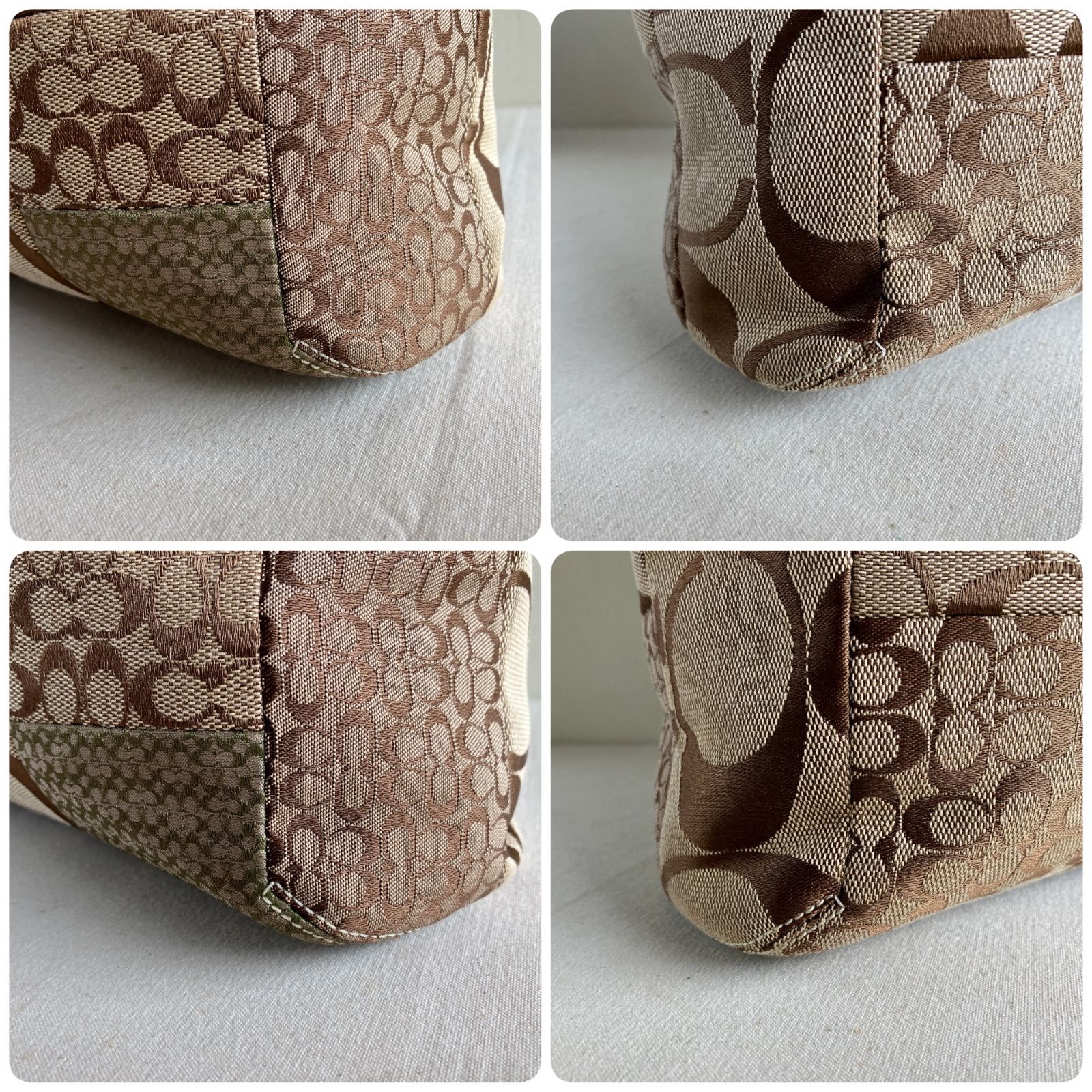 Vintage Coach Soho Signature Patchwork XL Tote Genuine Snakeskin 