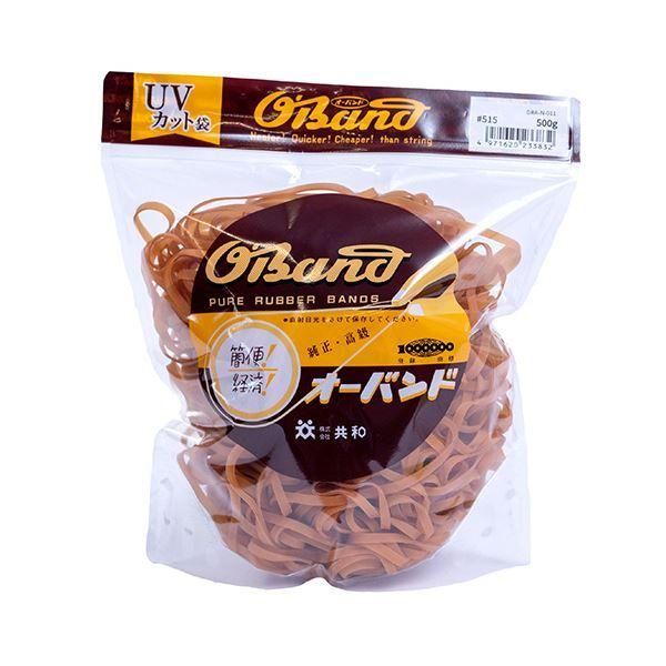ds-（まとめ） 共和 オーバンド#515 内径127mm 500g入 透明袋 GRA-N-011 1袋 〔×3セット〕