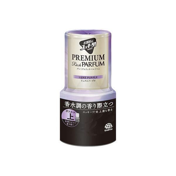 ds-（まとめ） アース製薬お部屋のスッキーリ プレミアムリッチパルファム リュクスパープル 400ml 1個 〔×10セット〕