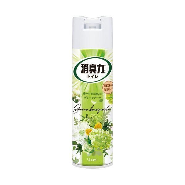 ds-（まとめ） エステートイレの消臭力スプレー グリーンブーケ 365mL 1セット（3本） 〔×5セット〕