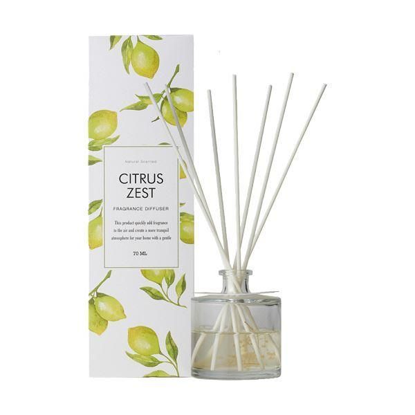 ds-（まとめ） ユーロジャパンエレガンス Green Oasis リードディフューザー シトラスゼスト 70mL IDGO0006 1セット 〔×3セット〕