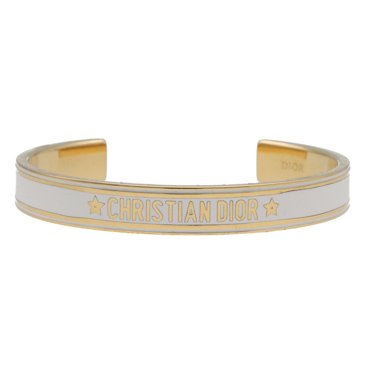 【中古】Dior ディオール Dior Code バングル B1650ODELQ_D301 ゴールド ホワイト ブレスレット 26021537DS