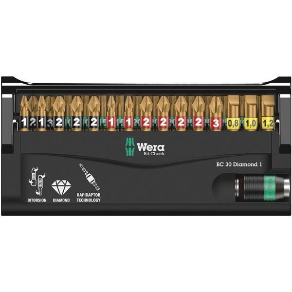 ds-WERA ヴェラ 30点組 差込6.35mm ビットチェック ダイヤモンドビットセット 057431 工具 ツール DIY 作業工具 道具