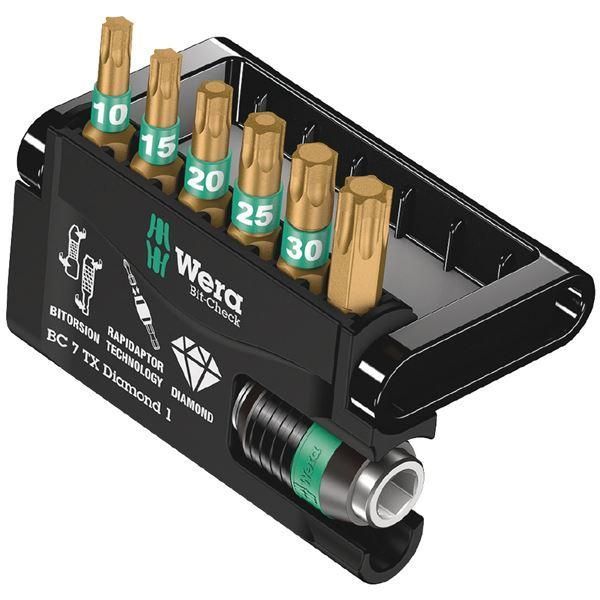 ds-WERA ヴェラ 6点組 差込6.35mm ビットチェック バイトーションダイヤモンドビットセット 057415 工具 ツール DIY 作業工具 道具