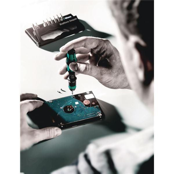 ds-WERA ヴェラ 10点組 差込6.35mm ドライバービットセット ハンドル付き 056653 工具 ツール DIY 作業工具 道具