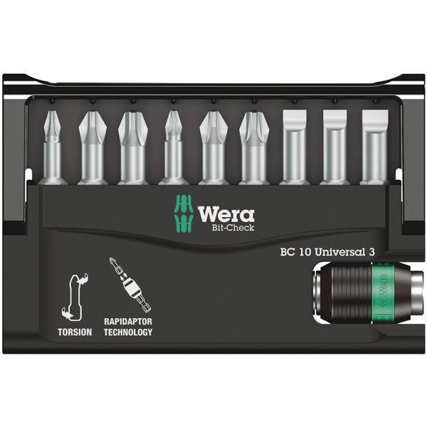 ds-WERA ヴェラ 10点組 差込6.35mm ビットチェック バイトーションBi-Torsion ビットセット3 056375 工具 ツール DIY 作業工具 道具 7,277円