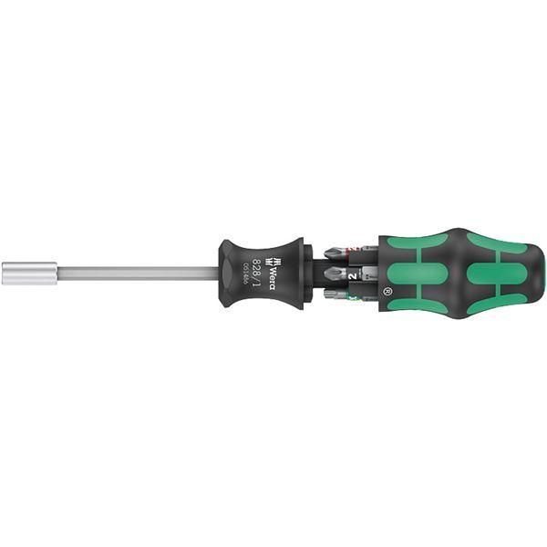 ds-WERA ヴェラ 6本組 1/4HEX ビットドライバーセット プラスPH1・2 ポジ2 トルクスTX20・25 マイナス0.8×5.5mm 051510 工具