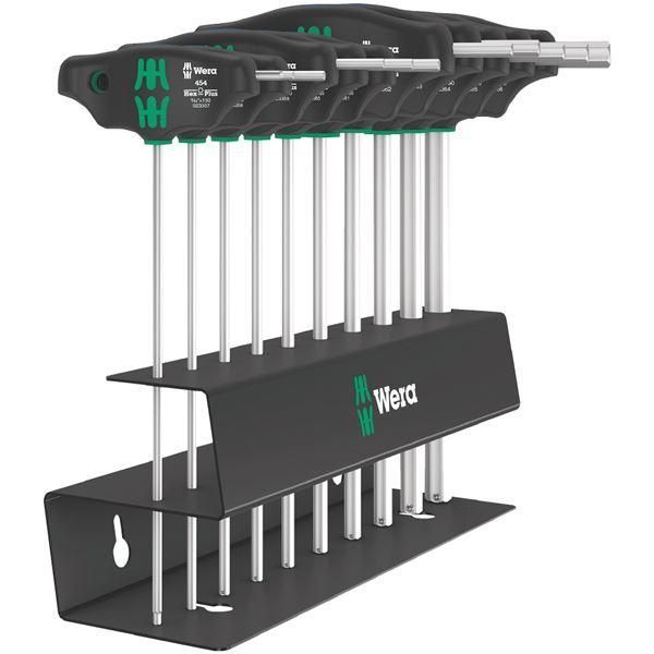 ds-WERA ヴェラ 10本組 T型 HEX レンチセット スチールラック付き 023454 工具 ツール DIY 作業工具 道具