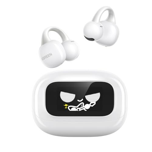 ★新品★UGREEN ClipBuds Magic クリップ式オープンイヤー Bluetooth5.4 総30時間再生 IPX5 防水 ホワイト | LCD ディスプレイ付、超軽量設計、DNN 通話ノイズカット、音漏れ低減、2 台同時ペアリン 284da9f3 5,971円