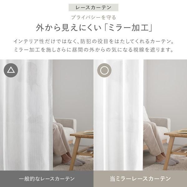 ds-1級 遮光 カーテン レースカーテン セット 幅200×丈178cm 2枚入