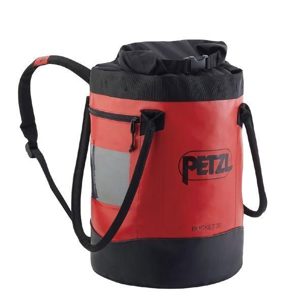 ds-PETZL ぺツル 自立型 小型バック バックパック バケット 30L レッド S001BA01 工具 ツール DIY 作業工具