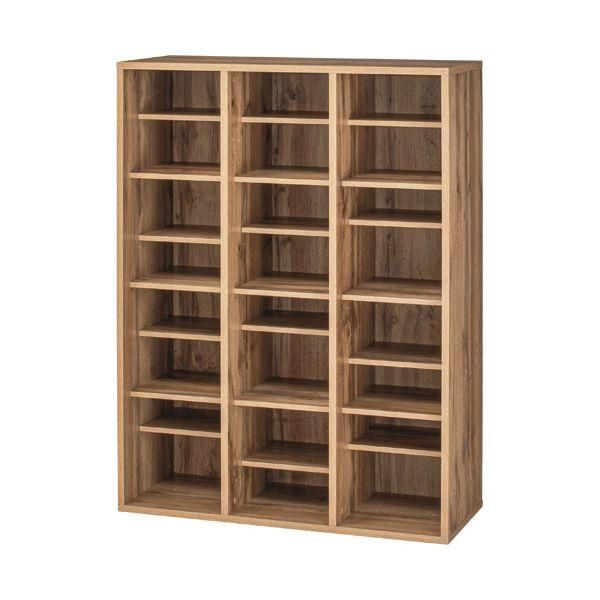 ds-YAMAZEN シューズキャビネット 3列4段 12人用 オーク木目 CSCN-1185（OAK3D） 1台 組立式 26,198円